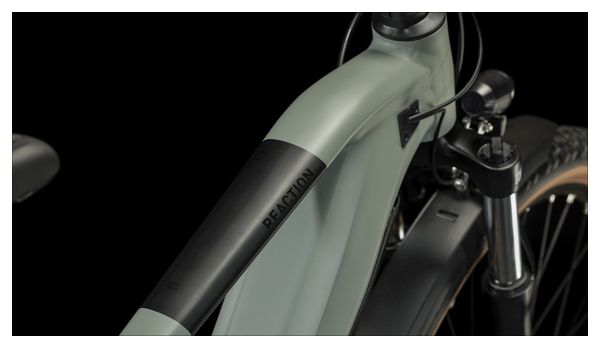 VTT Électrique Semi-Rigide Cube Reaction Hybrid Performance 500 Allroad Shimano Alivio 9V 500 Wh 27.5'' Gris Vert Swamp