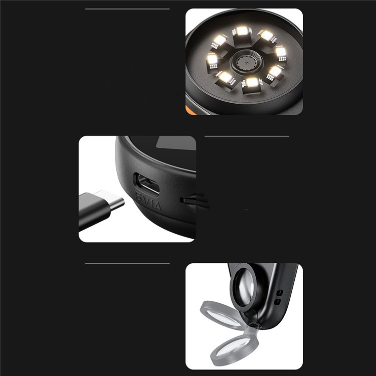 Portables Digital 8-LED Mikroskop mit 2