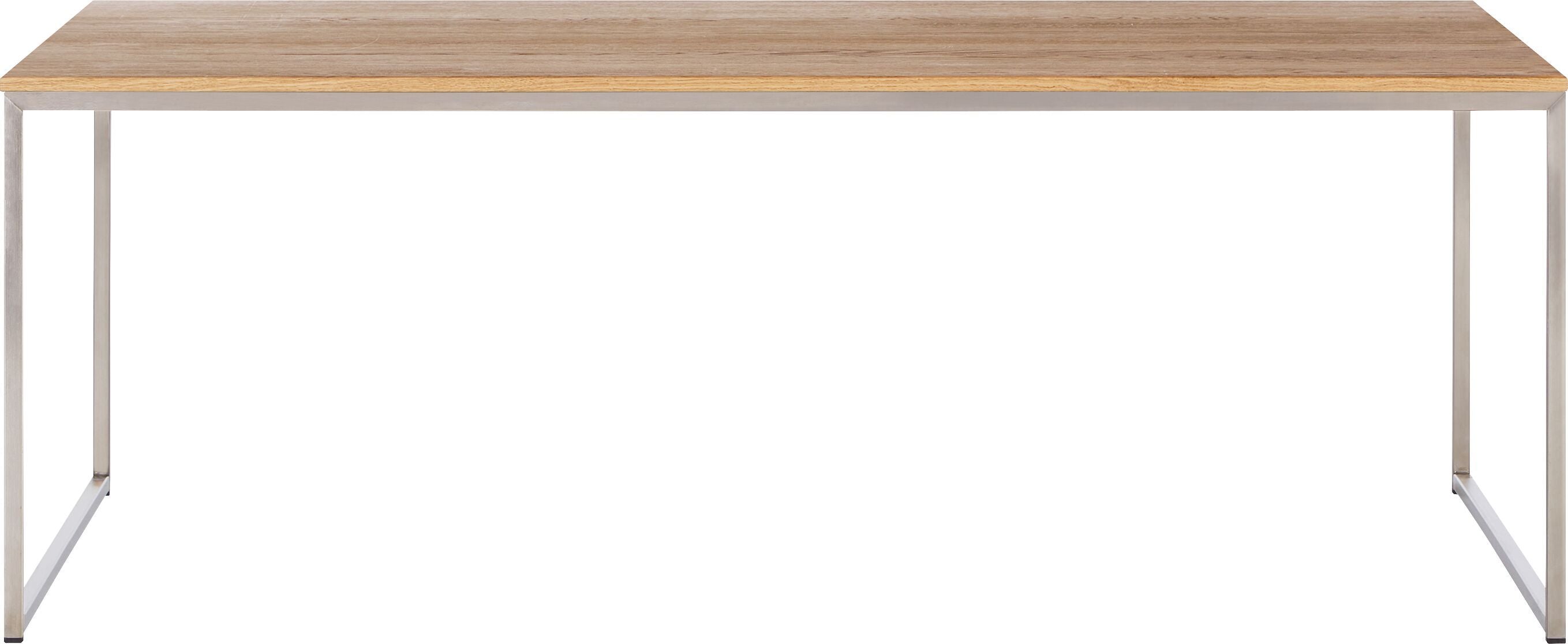 AVEA Salontisch - Eiche massiv / Edelstahl / B: 120.0 cm x T: 70.0 cm x H: 44.0 cm
