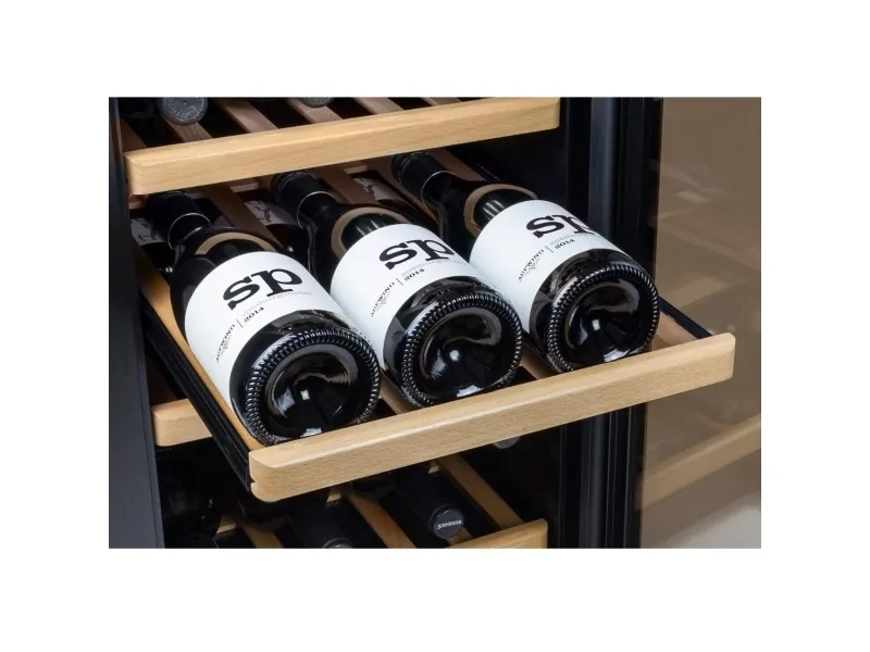 Caso WineComfort 24, Vin køleboks, Fritstående, 24 flaske(r), 60 W, G, Sort
