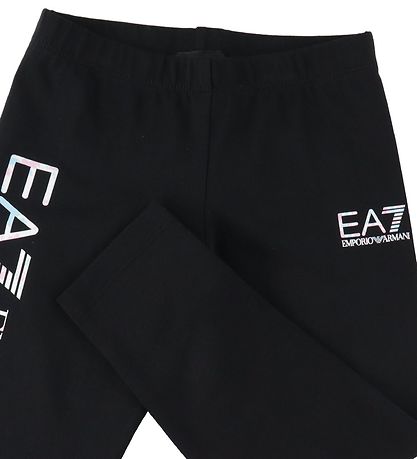 EA7 Leggings - 3/4 - Schwarz m. Pastel