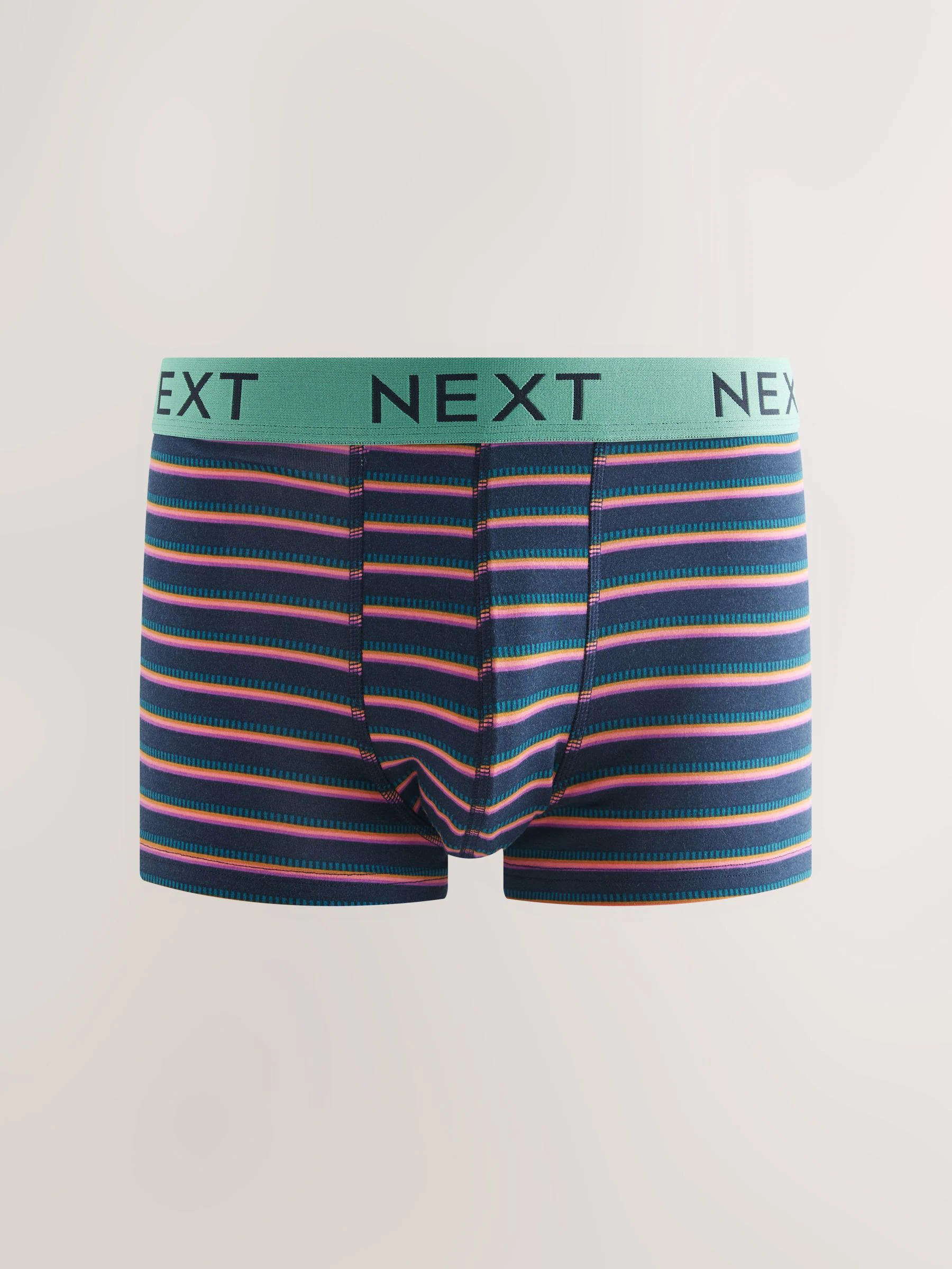 Marine/Bordeauxrode Strepen - Verpakking van 8 - 5 Hipsterboxershorts