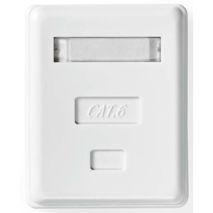 Nedis CCGB89100WT wanddoos opbouw - 1 Port - U/UTP CAT6 wit
