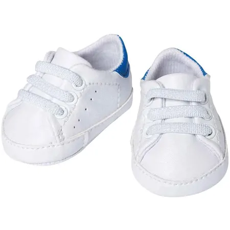 Heless Sneaker für Puppen, in Weiß, Größe 30 – 34 cm, modisches Schuhwerk für den Puppen-Alltag