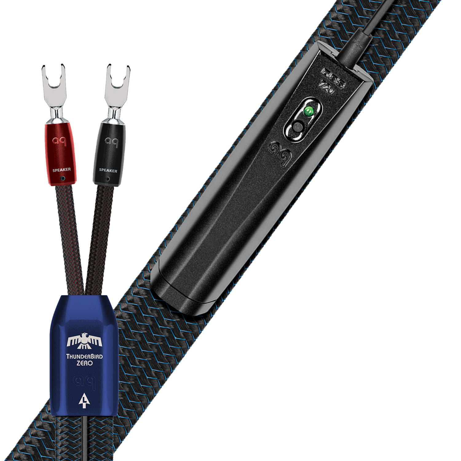 Koop AudioQuest ThunderBird ZERO (Spade) Luidsprekerkabel | 5 Jaar Garantie