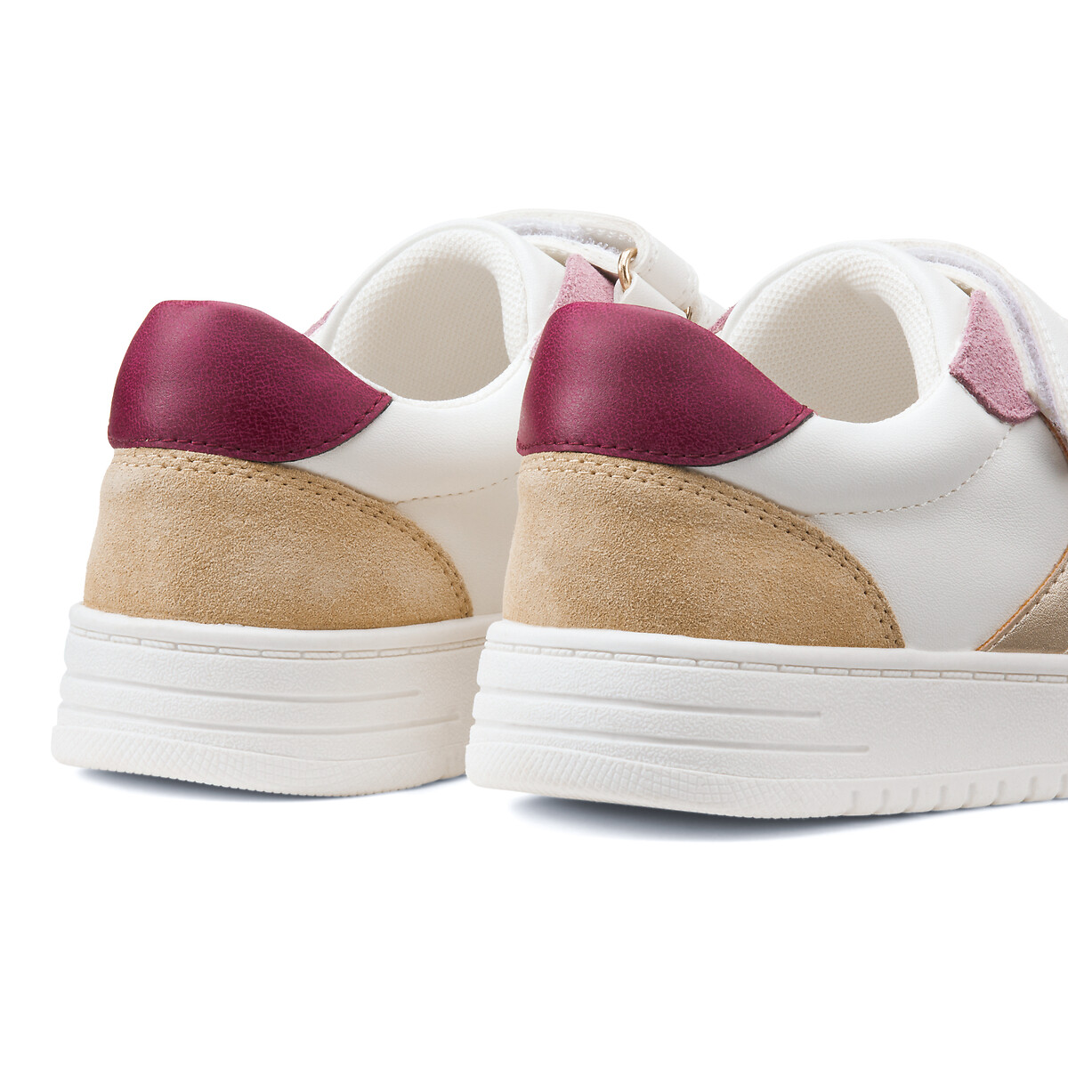 COLEÇÕES LA REDOUTE<br>Tênis com velcro e detalhes em couro
