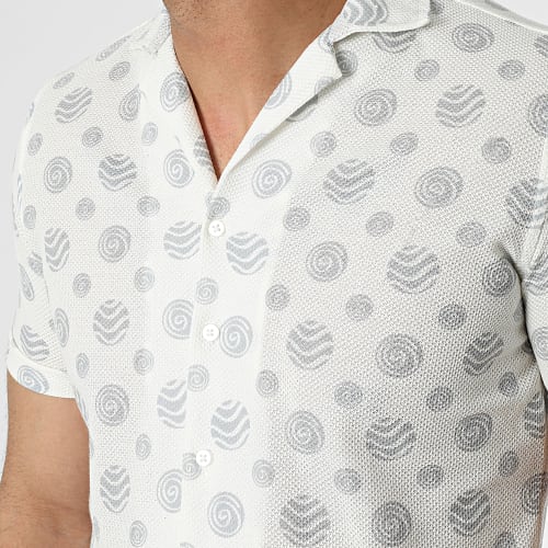 Chemise A Manches Courtes 1668 Beige Clair
