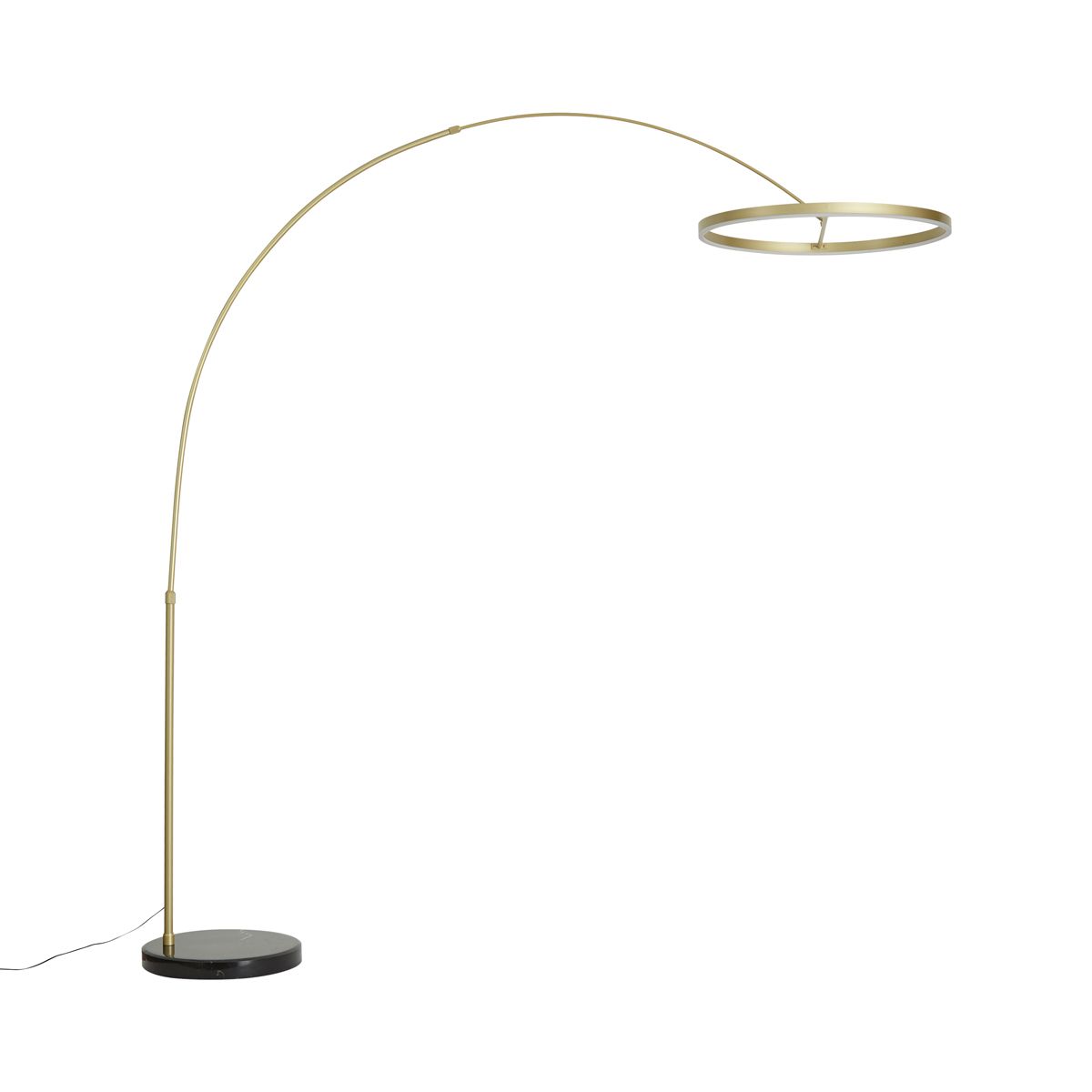 Design booglamp goud incl. LED 3-staps dimbaar - Anello