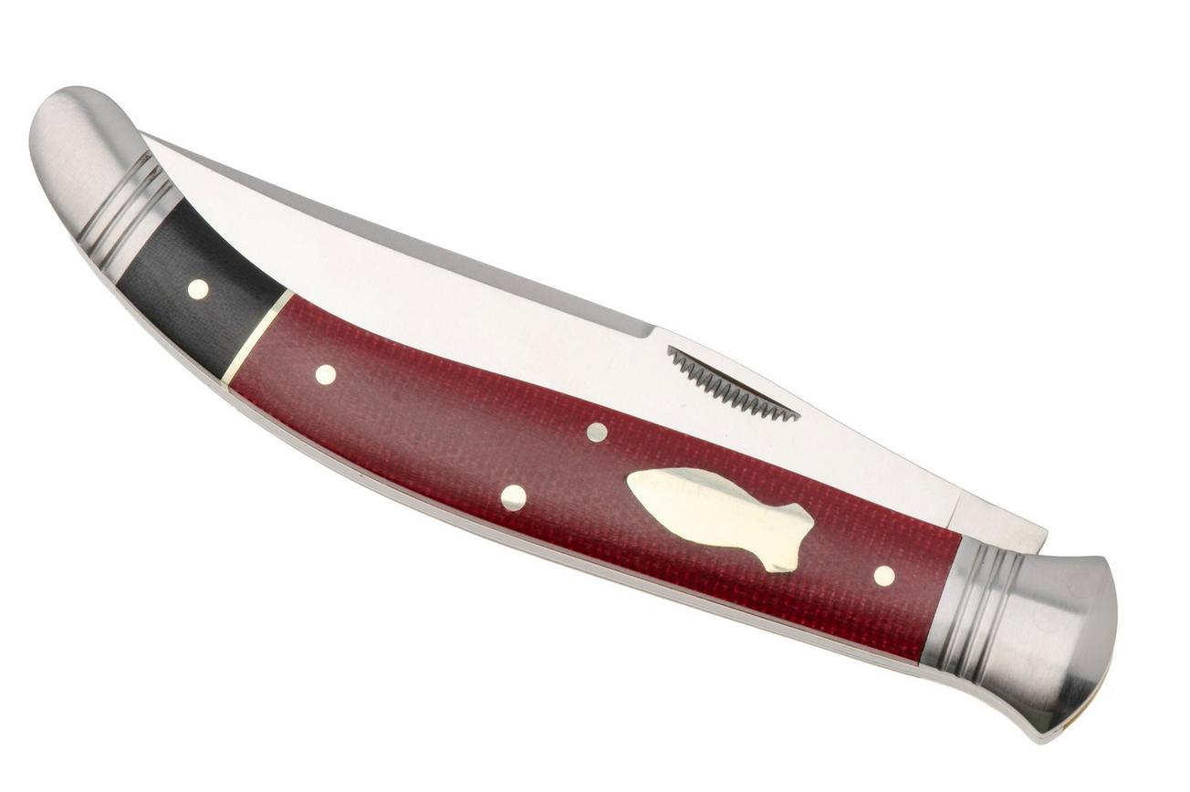 Rough Ryder Reserve Sabacc RRR025, D2, Burgundy Micarta, slipjoint zakmes