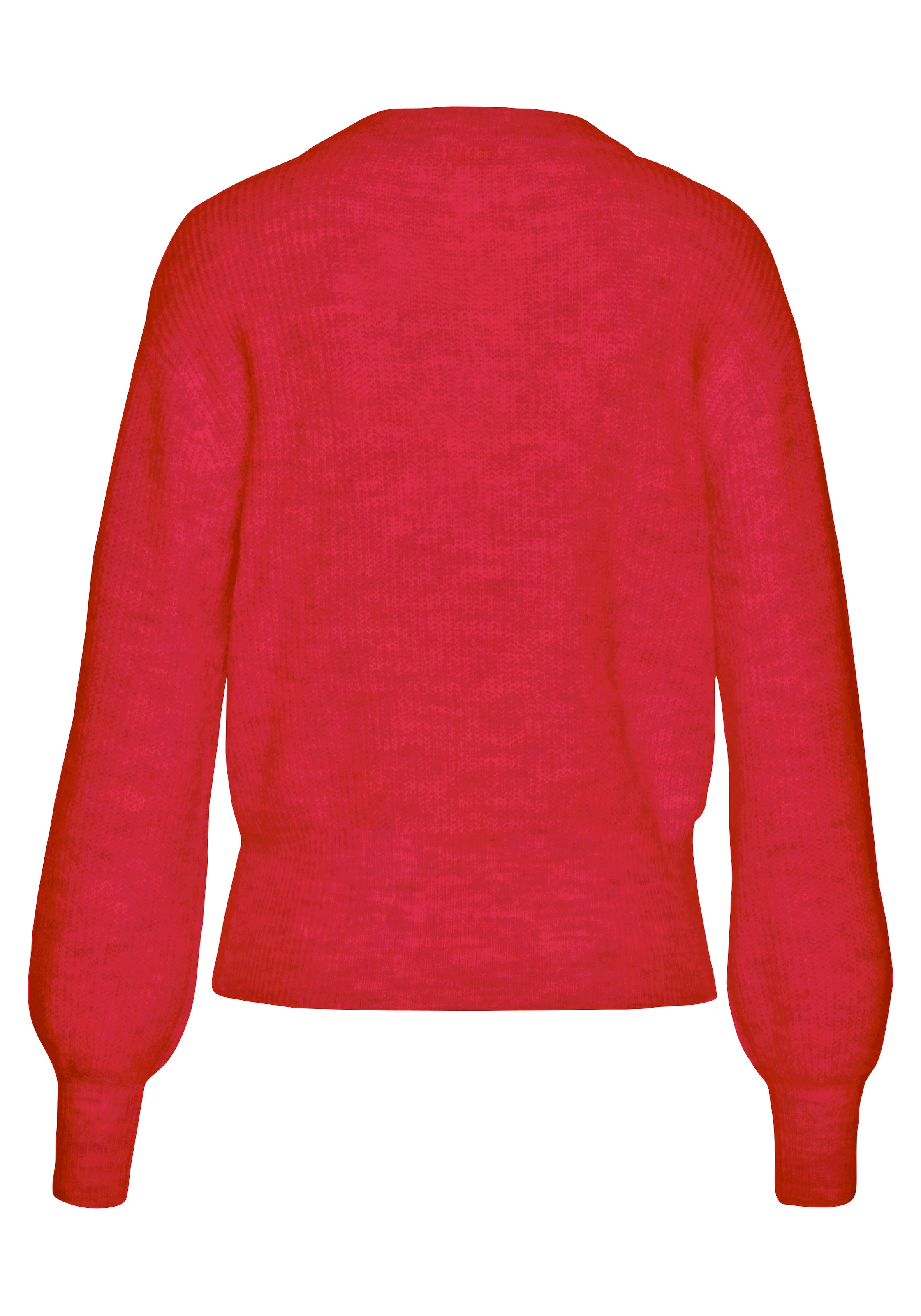 LASCANA Strickpullover , in Melange-Optik, lockerer Damenpullover, Basic