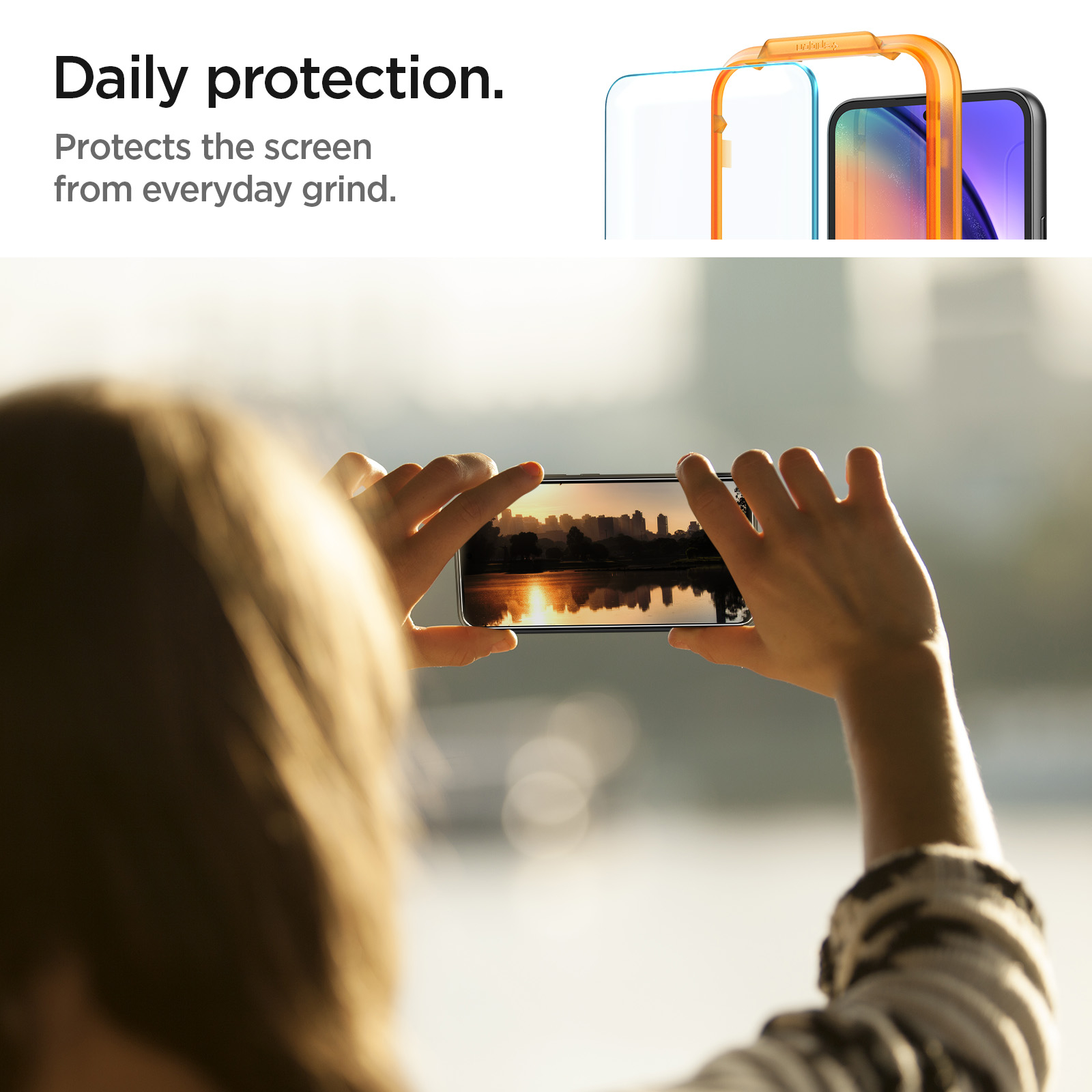 (2er Set) Samsung Galaxy A54 5G AlignMaster Glas Tr Clear Panzer Glas Case Friendly   Montagerahmen (AGL05966)