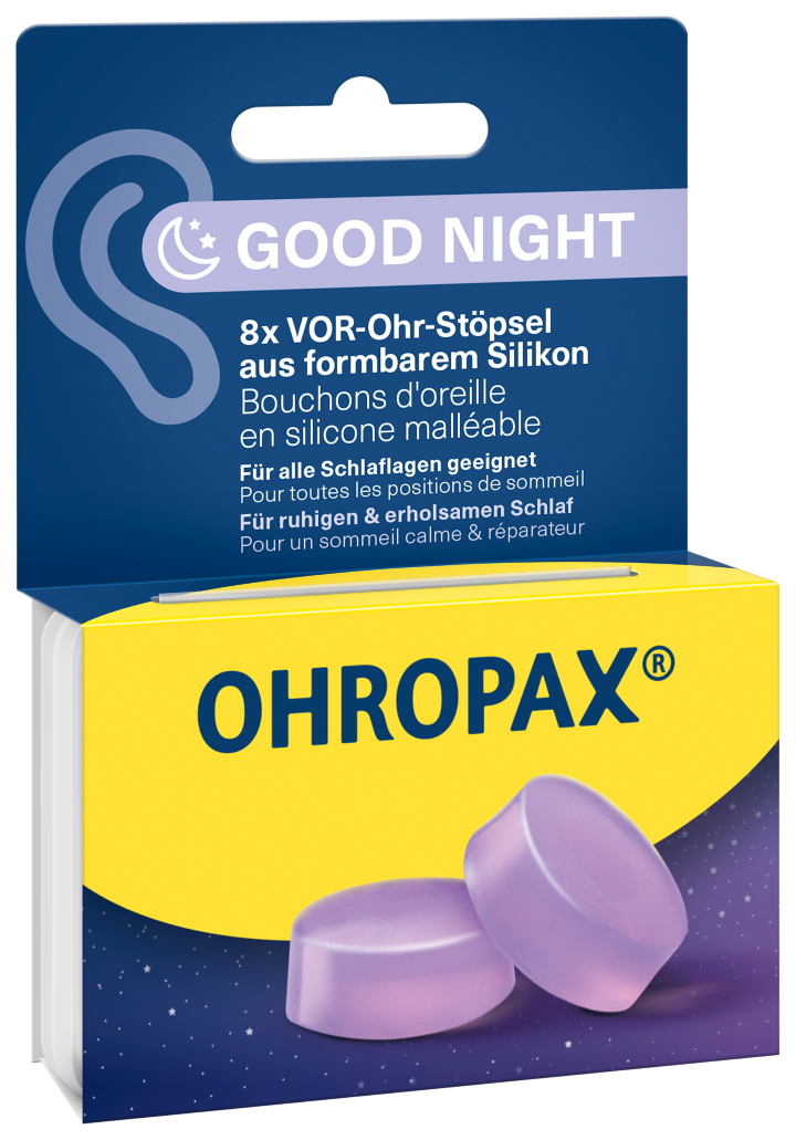 OHROPAX Ohrstöpsel<br>8 Stück, Silicon Good Night