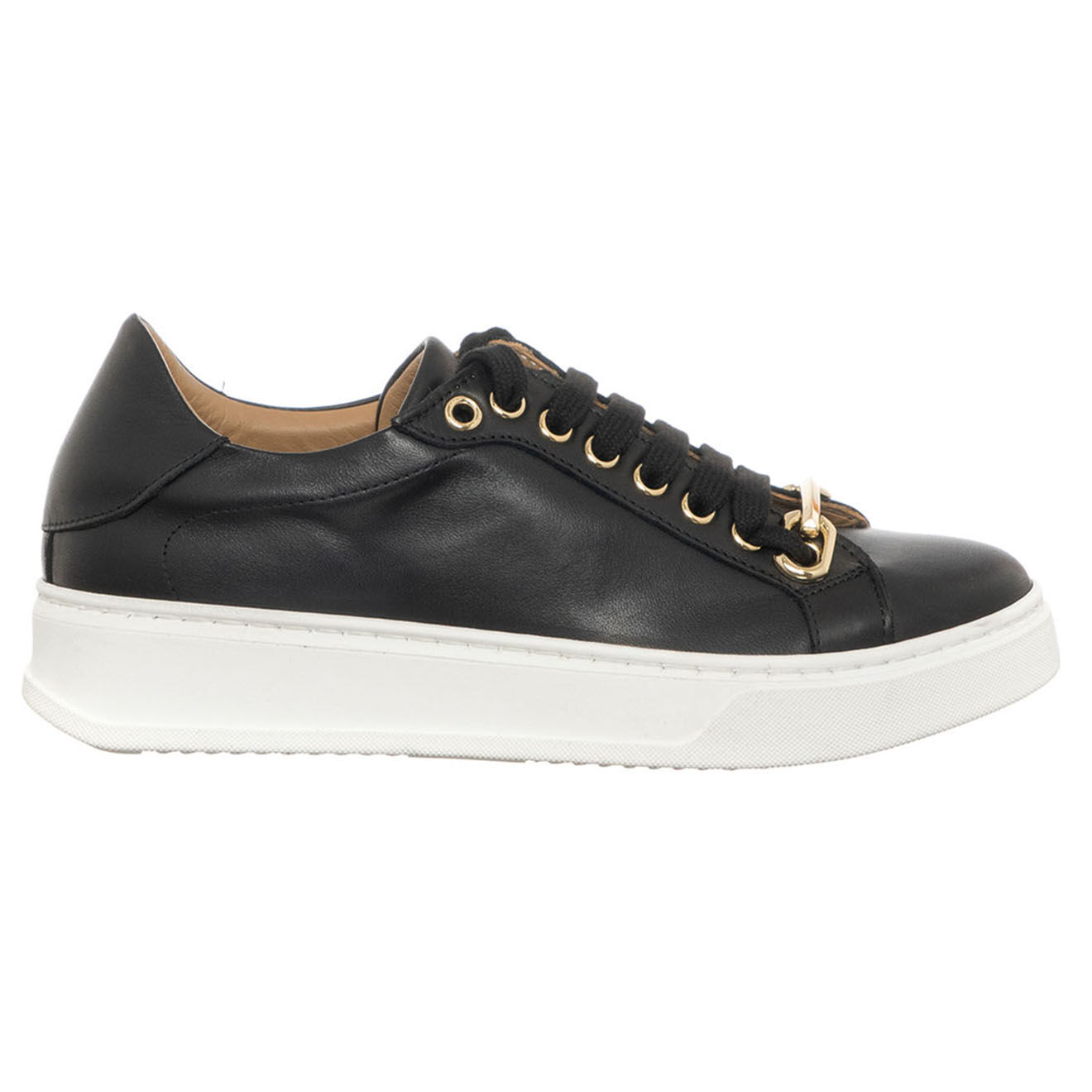 Loretta Pettinari Sneakers en Cuir Atpri noires