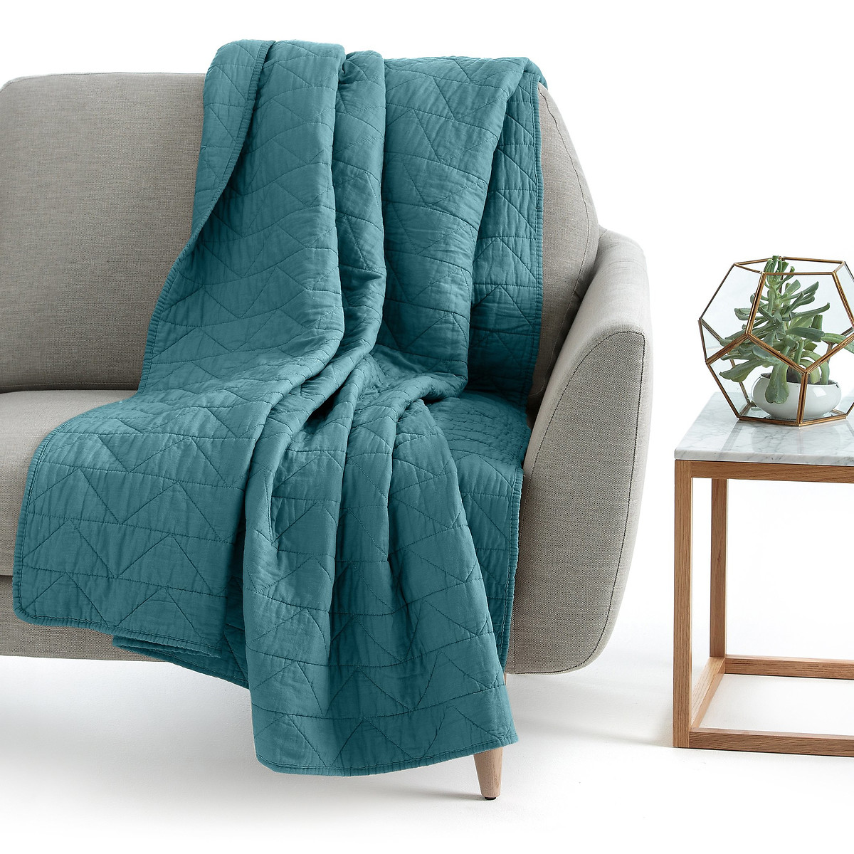 LA REDOUTE INTERIEURS<br>Boutis acolchoados em algodão Cenário Zig Zag