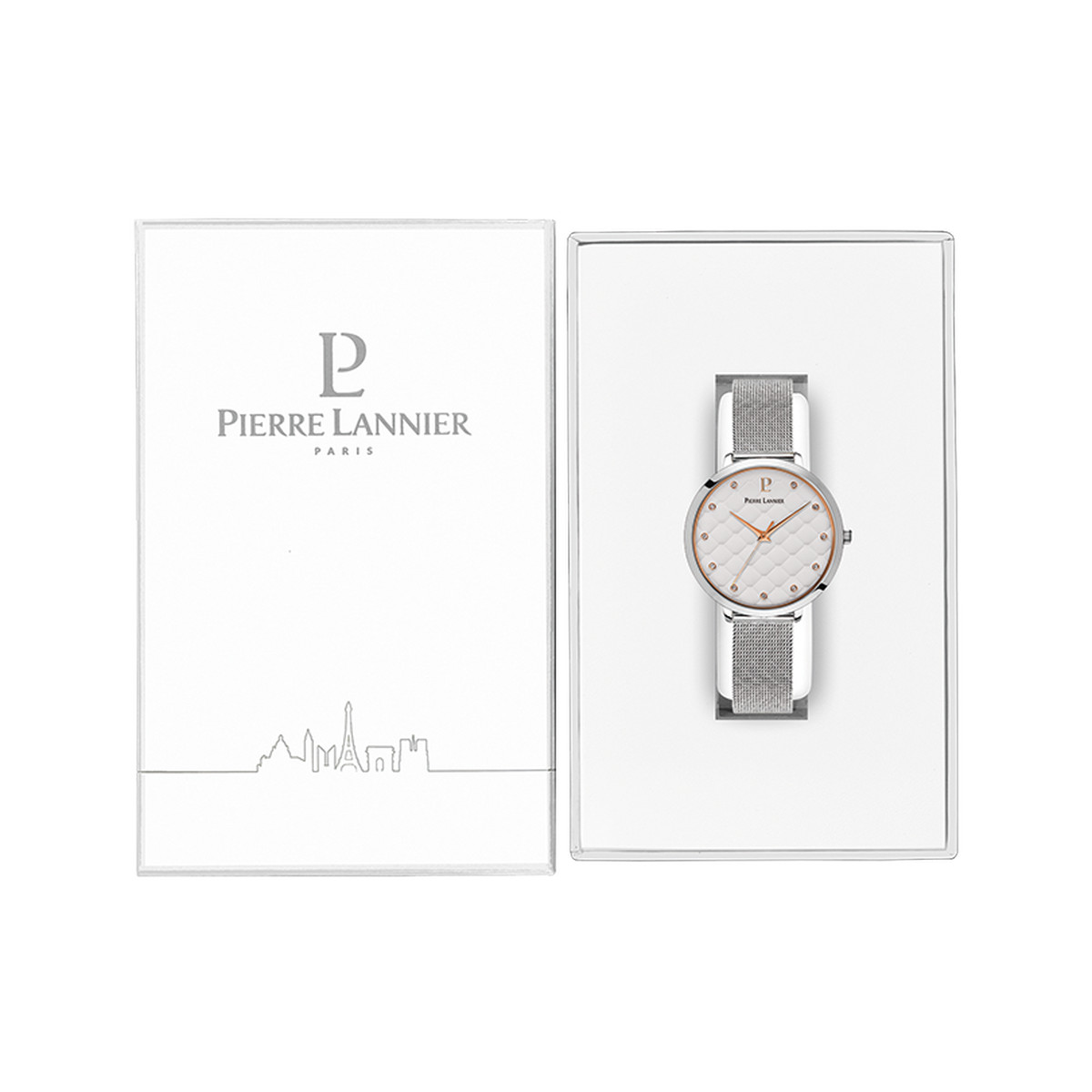 Montre PIERRE LANNIER Grace femme bracelet acier argent