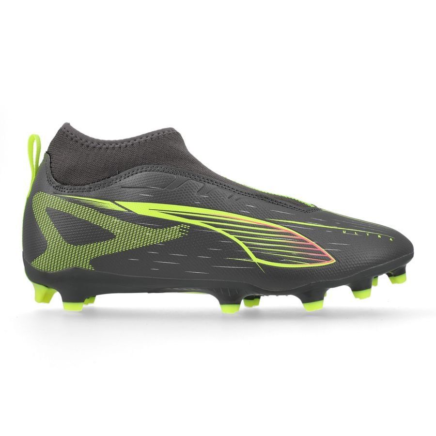 PUMA Ultra 5 Match   Laceless FG/AG Audacity - Matte Aged Silver/Jaune/Argenté Enfant
