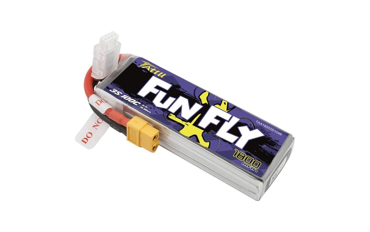 RC-Akku LiPo 1800 mAh 11.1 V 100C FunflySoftcase 3S LiPo-Akku für Multikopter mit XT60 Stecker