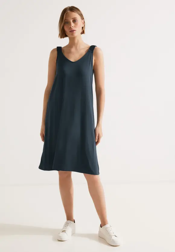 Basic Shirtkleid - cool vintage green