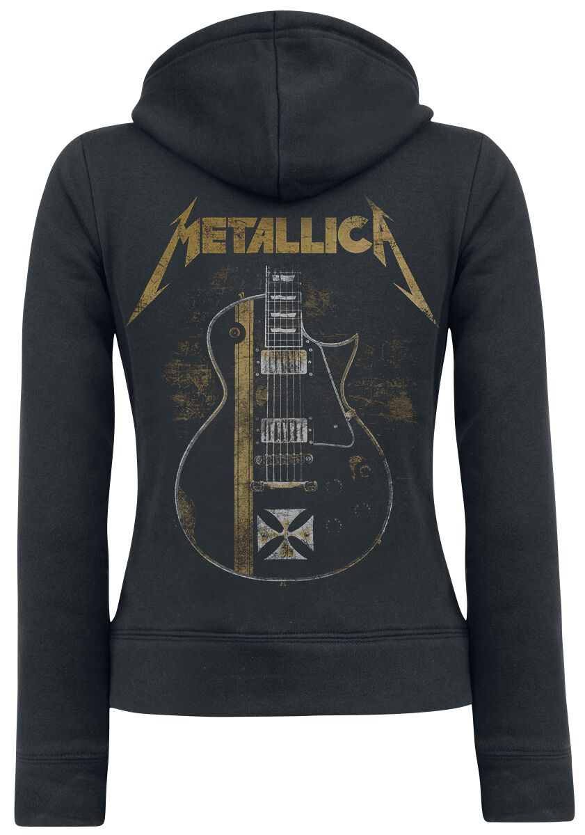 Hetfield Iron Cross Guitar | Metallica Sweat-shirt zippé à capuche