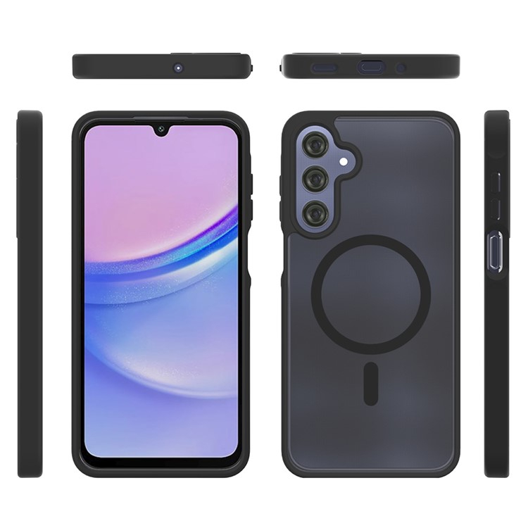 Samsung Galaxy A16 Hybrid Hülle TPU Bumper Acryl Rückseite MagSafe-Modul - Blau