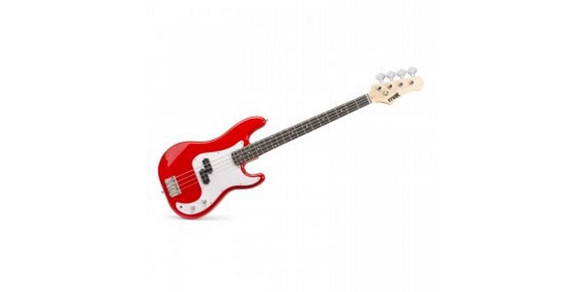 MAX E-Bass GigKit Rot Bass Gitarrenset