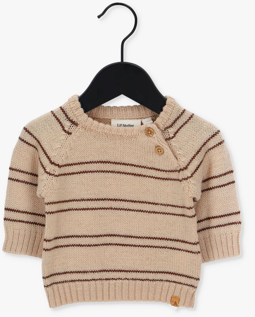 LIL\\' ATELIER zand lil' atelier trui nbmeroger ls knit wii