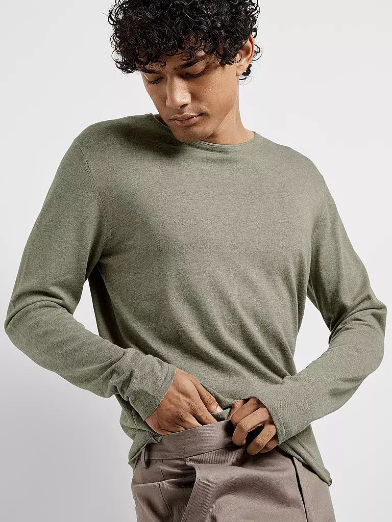 SELECTED Pullover SLHROME grün
