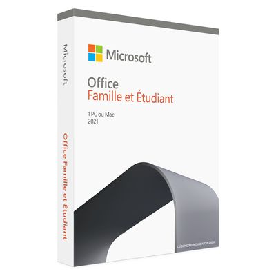 Microsoft Office Famille & Etudiant 2021 - Code d'activation envoyé par email valable pour 1 appareil