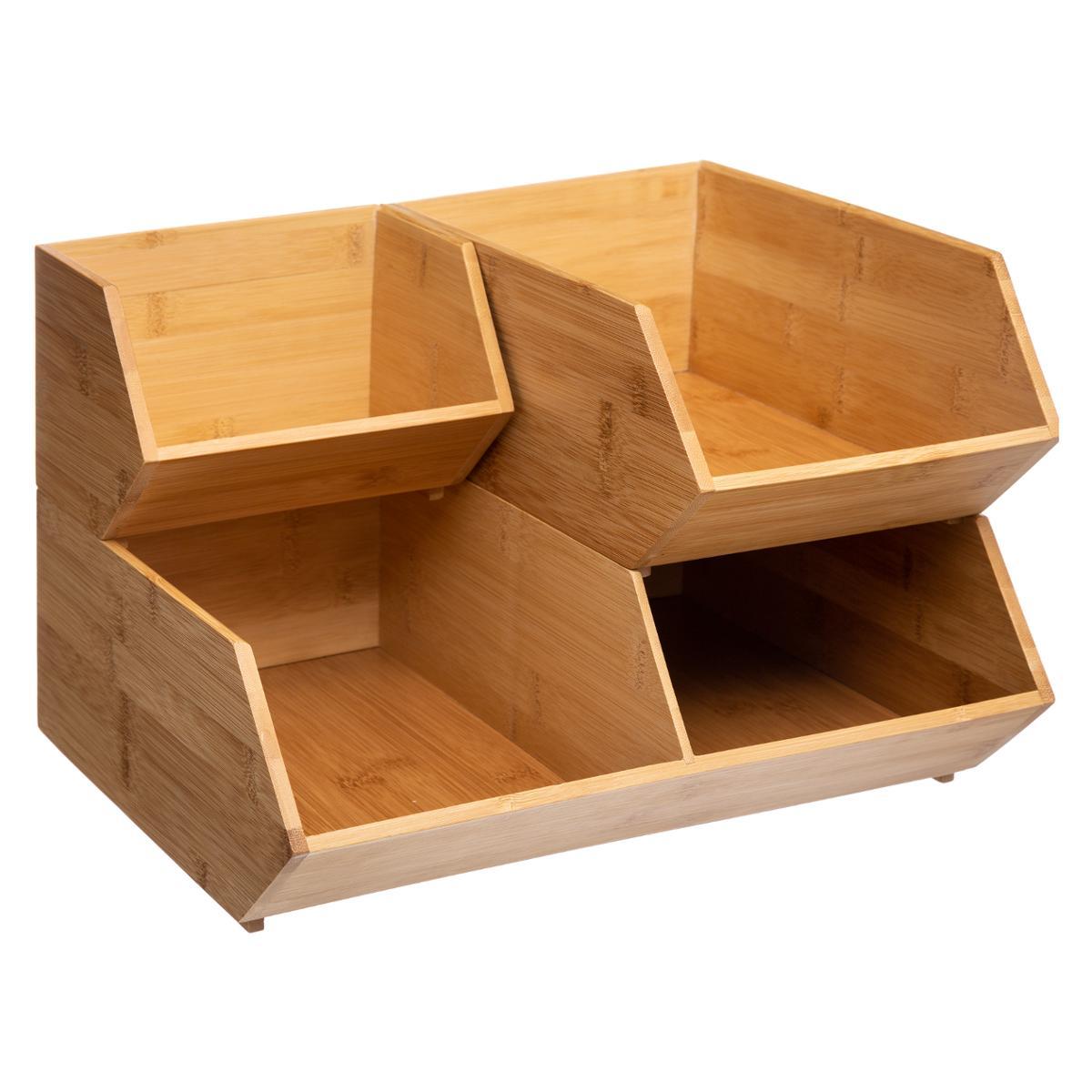 ORGANISEUR BAMBOU COULISSANT D.17.2X31X12.5CM