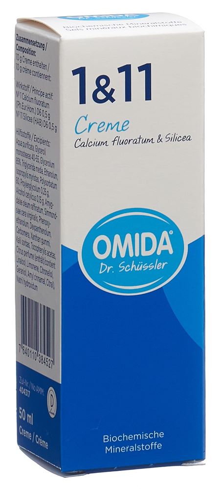Omida Nr1&11 Calcium fluoratum & Silicea Creme Tb 50 ml