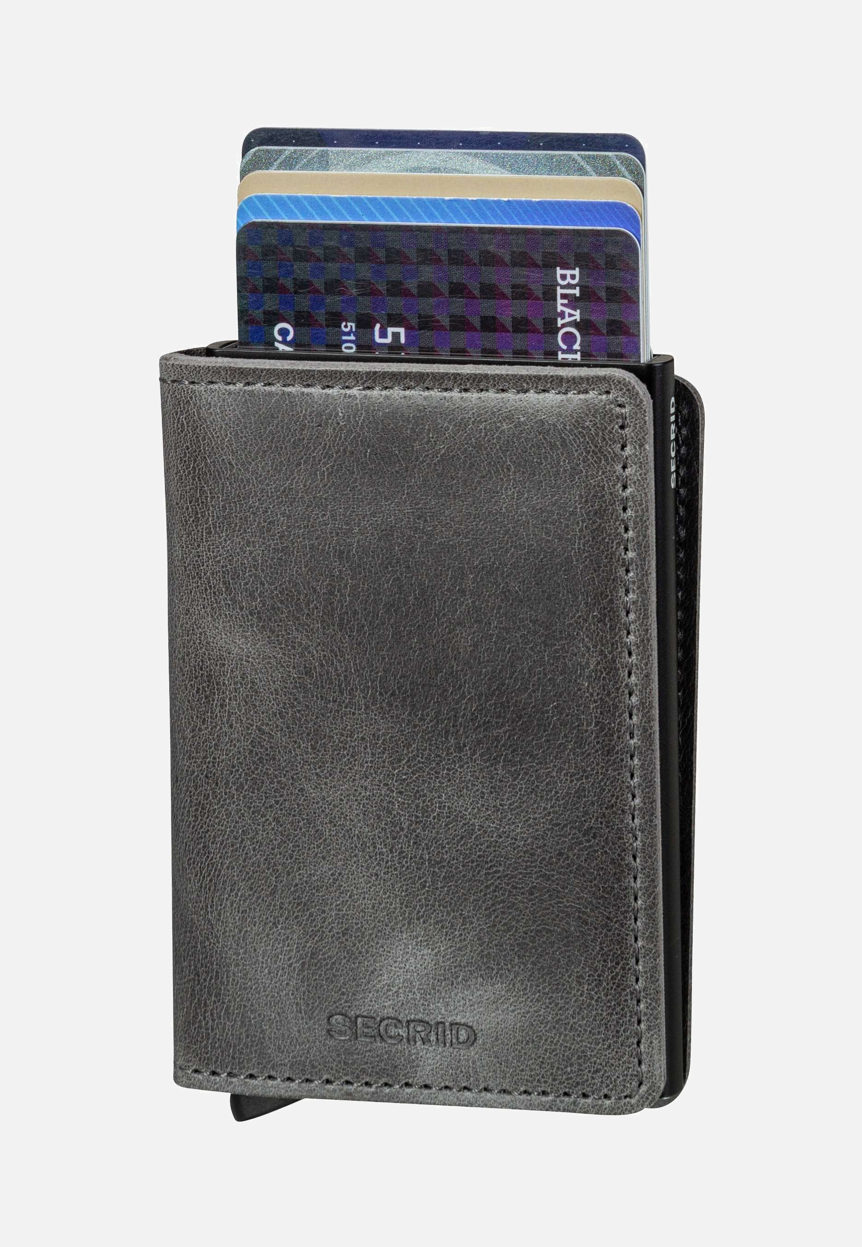 Slimwallet Vintage Grey-Black - Portemonnaie