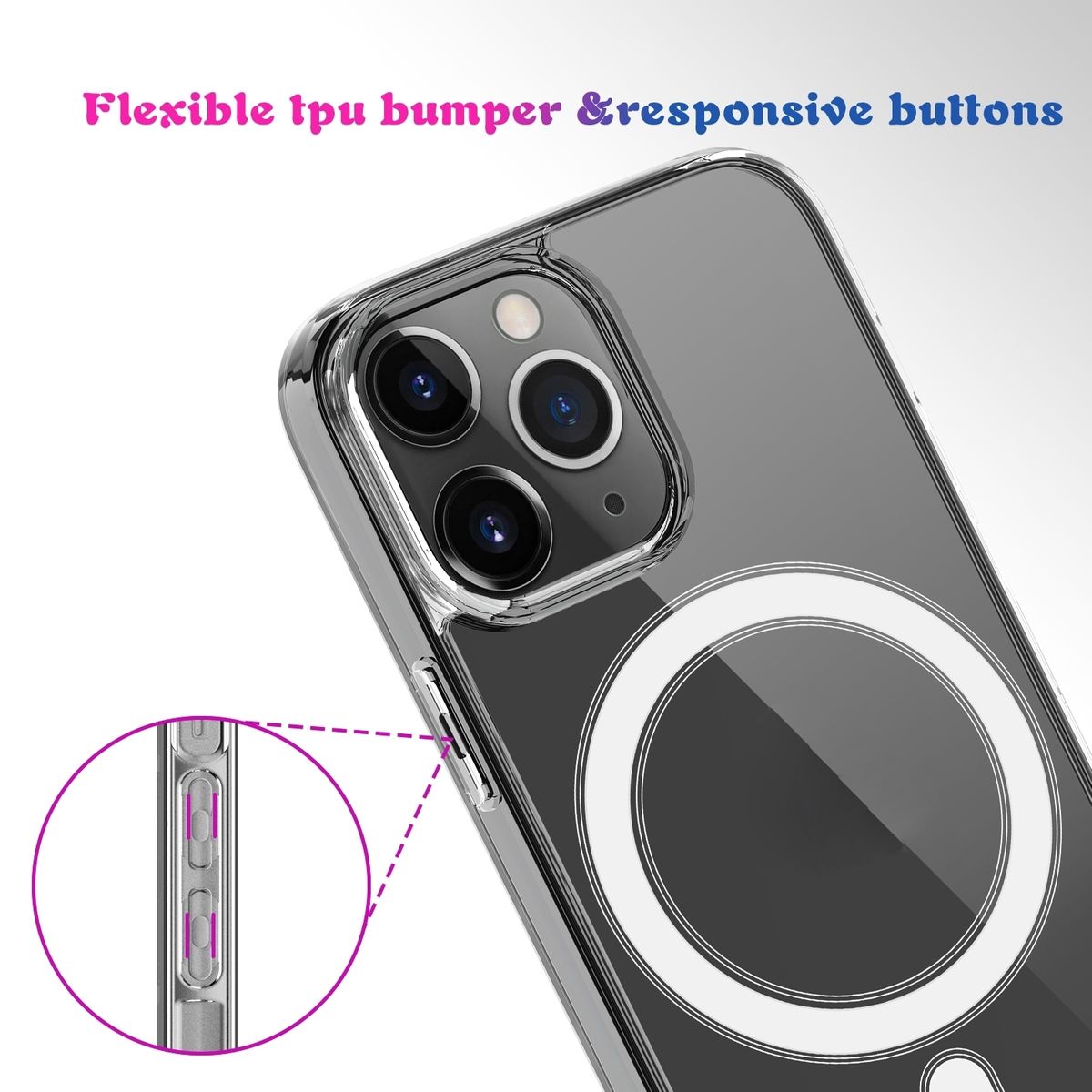Hülle Handy Schutz MagSafe für Apple iPhone 15 Plus Pro Max Case Cover Etuis Neu