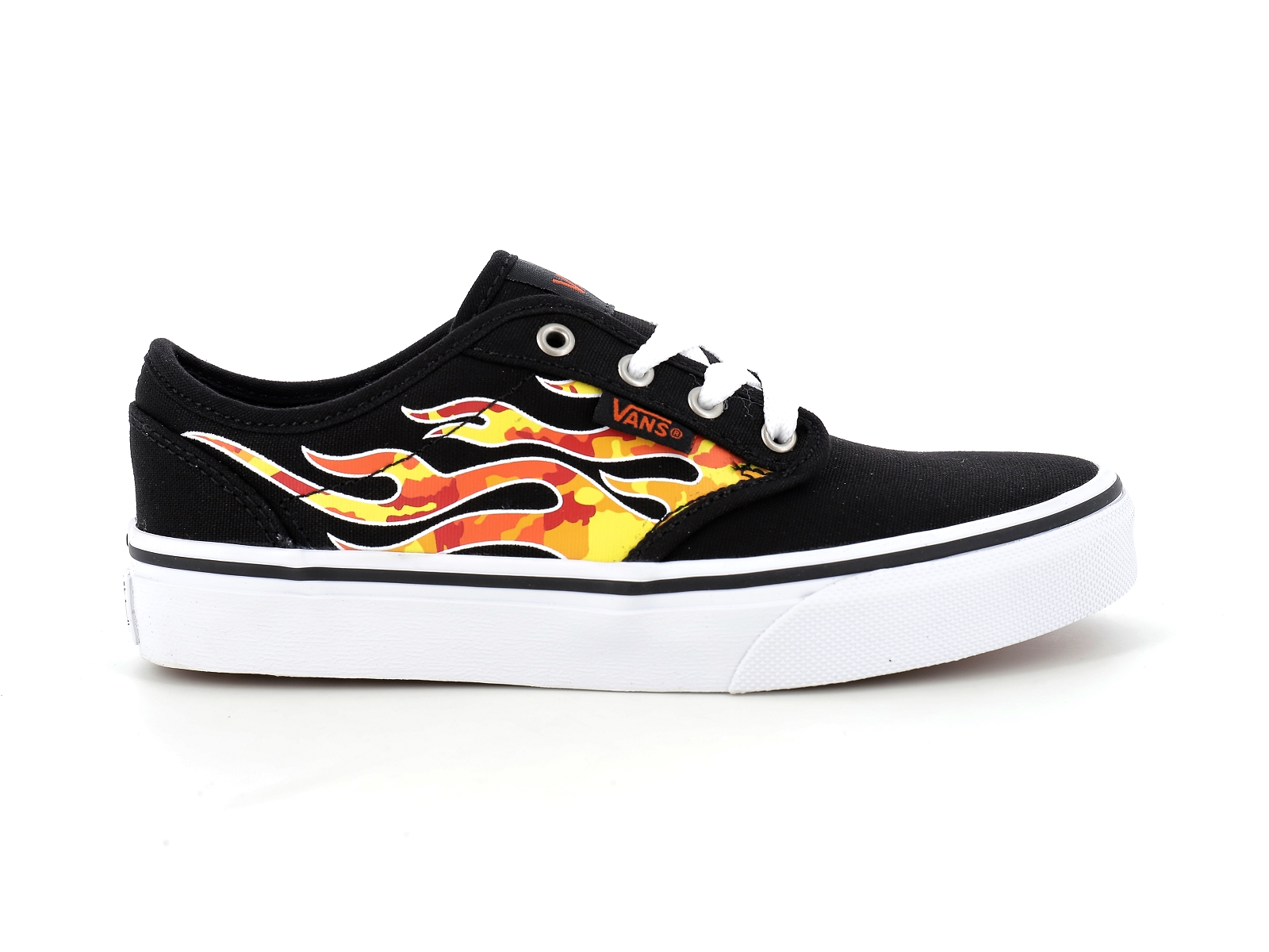 Vans-YT ATWOOD FLAME CAMO Matières combinées Noir Orange