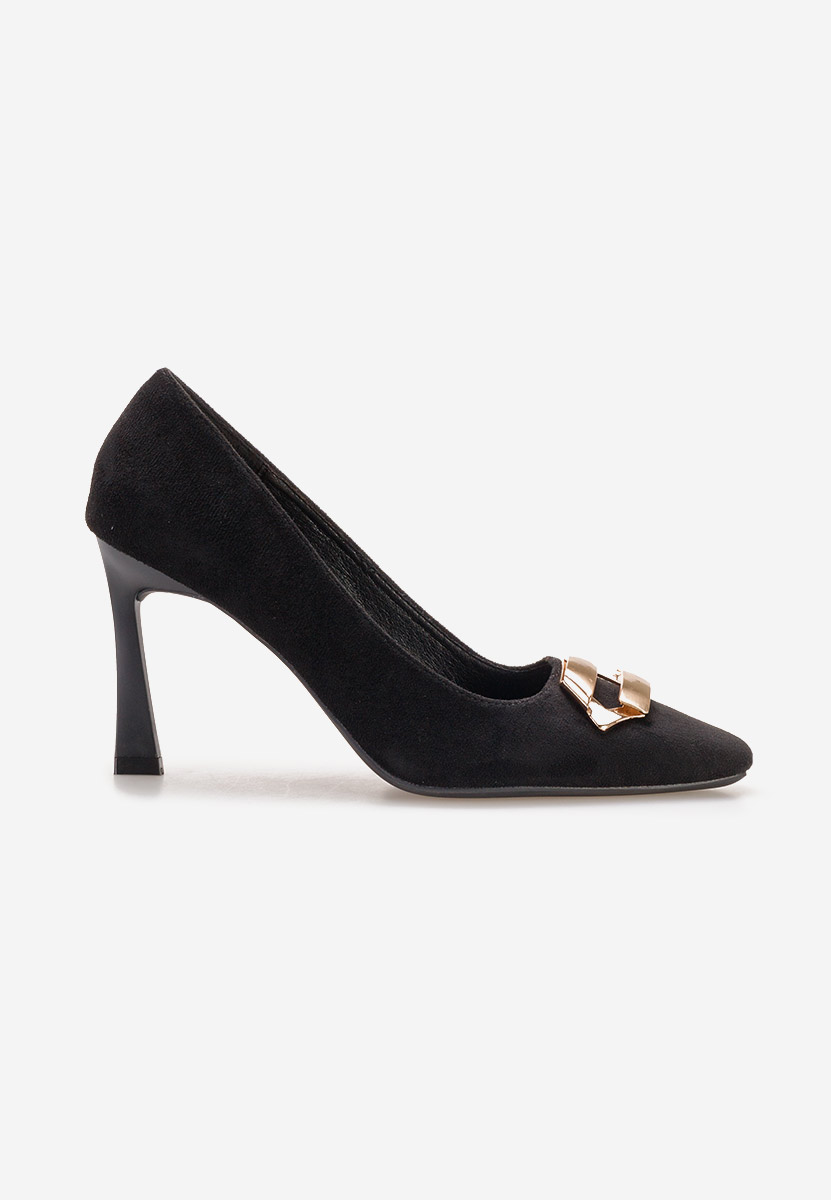 Chaussures à talon fin noirs Xeresa
