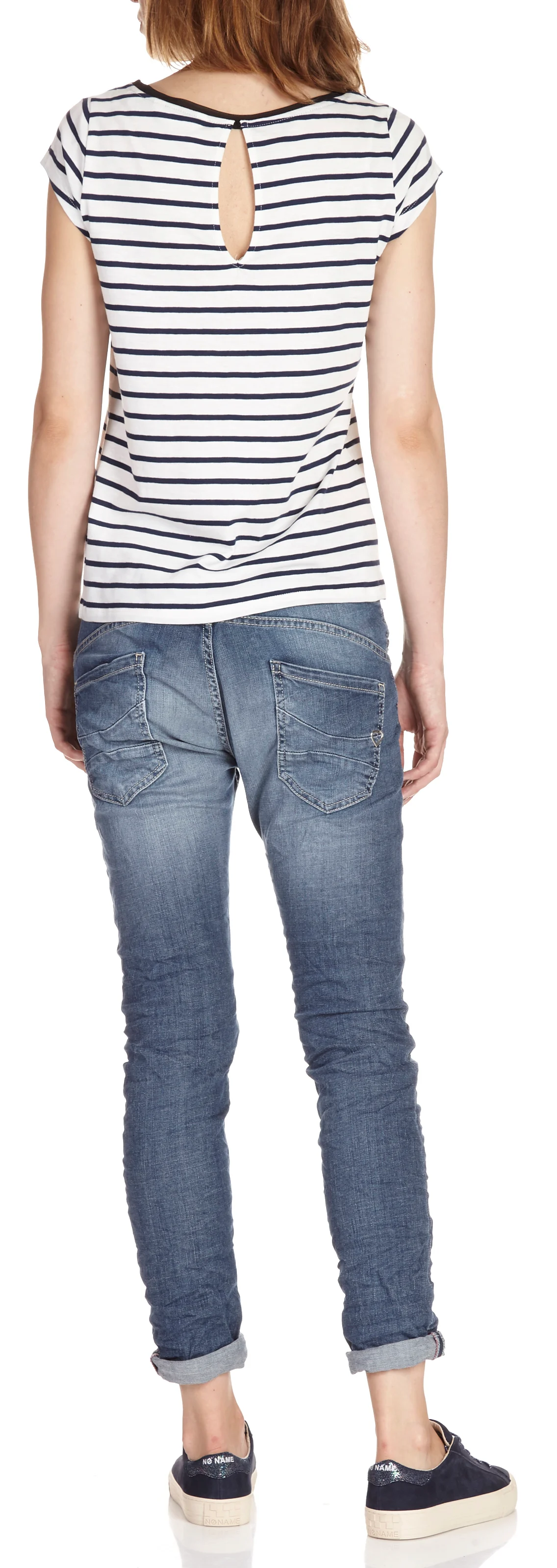 Jean boyfriend taille normale | Bleu