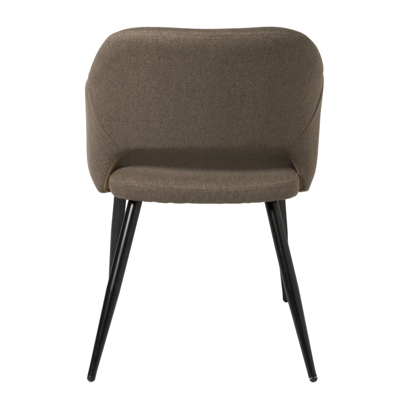 Eetkamerstoel Leonardo met armleuning- bruin - 81x62.5x56 cm
