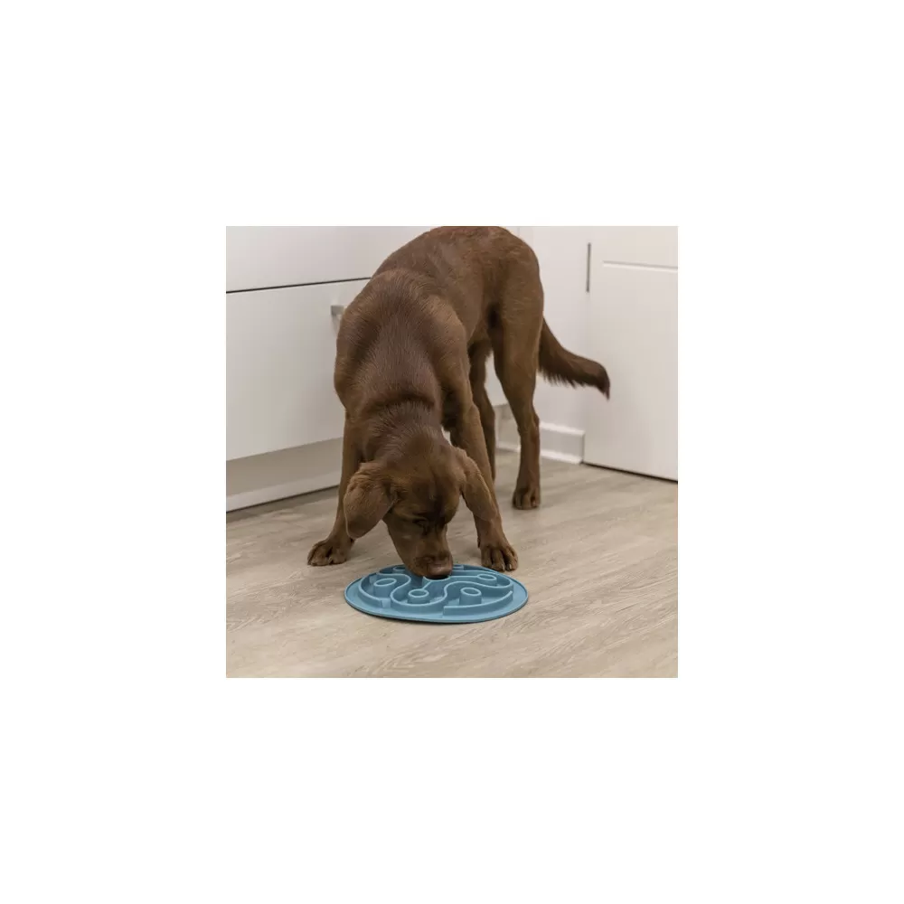 Trixie slikkemåtte til hund i TPE plast 28 cm - blå
