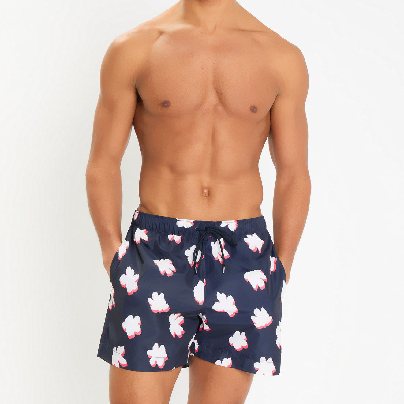 Tommy Hilfiger Short de bain motifs fantaisie bleu marine