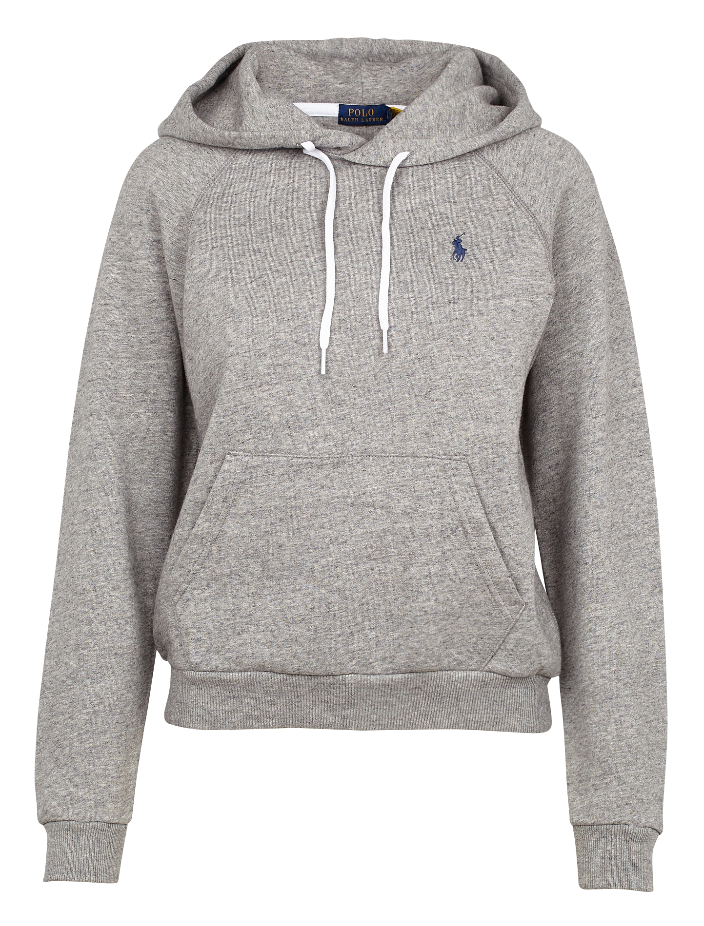 Sweat col rond à capuche en coton mélangé | Gris