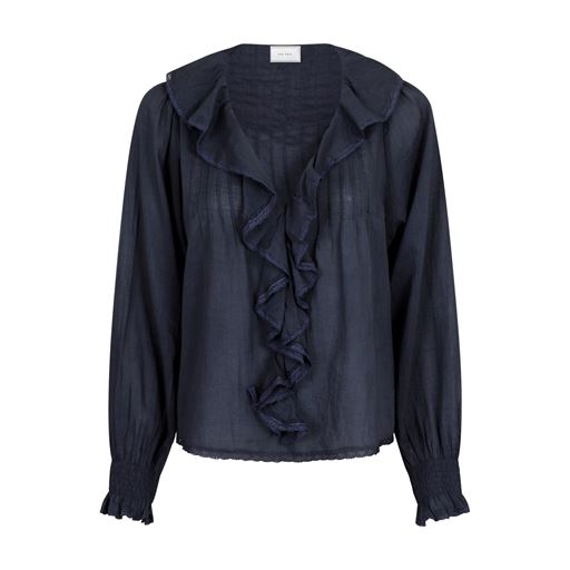 Neo Noir Lima S Voile Bluse, Dark Grey, 38