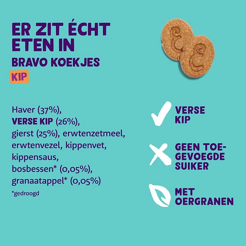 Edgard & Cooper Bravo Biscuits Kip 400 gram | 13515