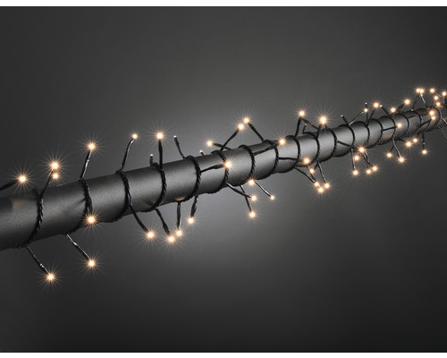Konstsmide Micro LED-lichtsnoer 5,95 m + 5 m snoer 120 LED's warm wit licht