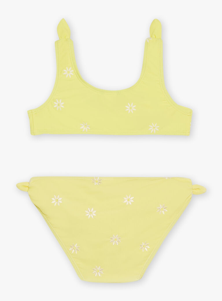 Maillot de bain 2 pièces jaune citron