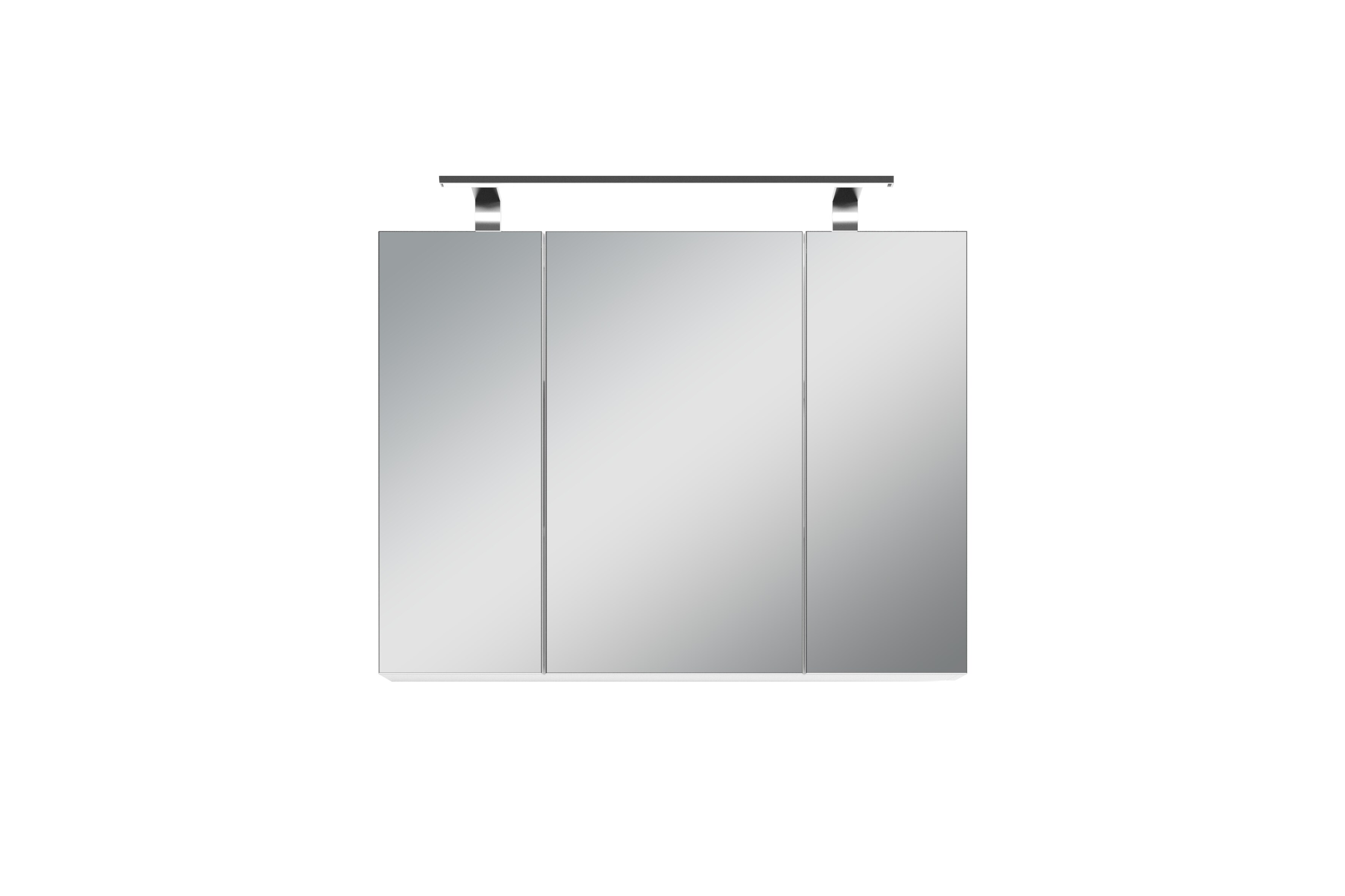 byLIVING Spiegelschrank SPREE, Breite 80 cm, weiß, LED Beleuchtung