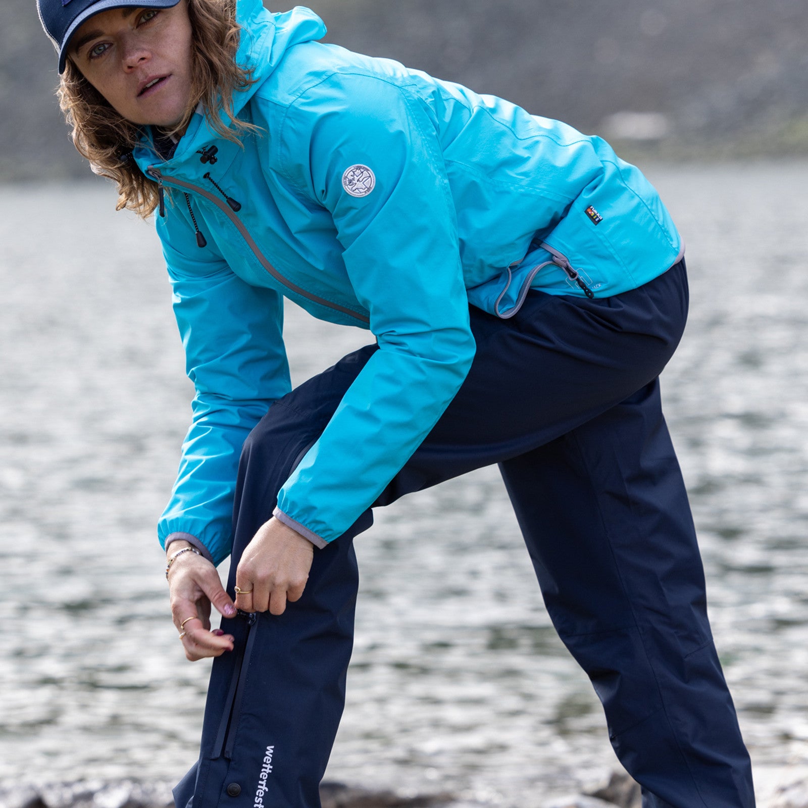 Frauen Regenhose Della dark navy