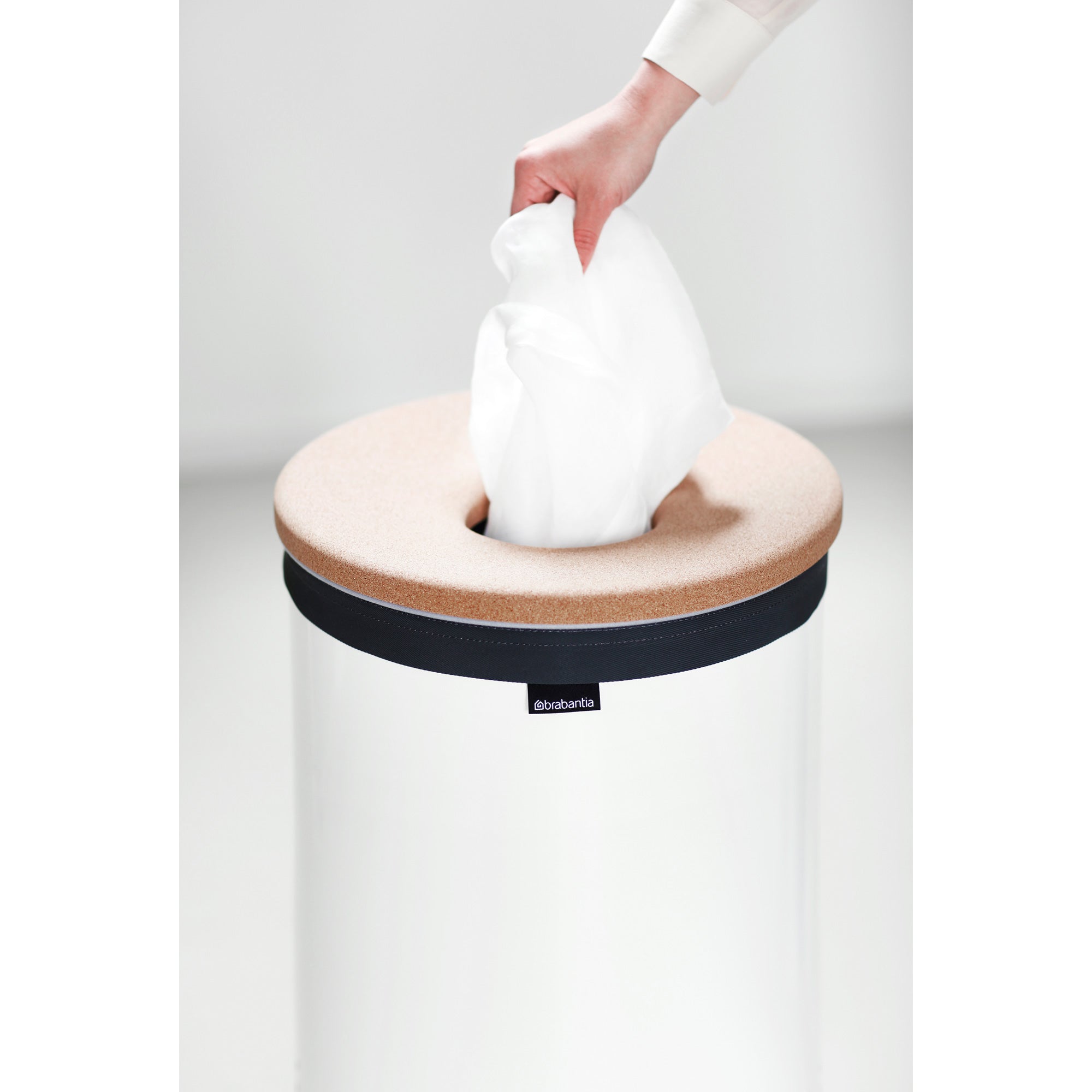 Brabantia Wasbox 60 L - Wit / Kurk