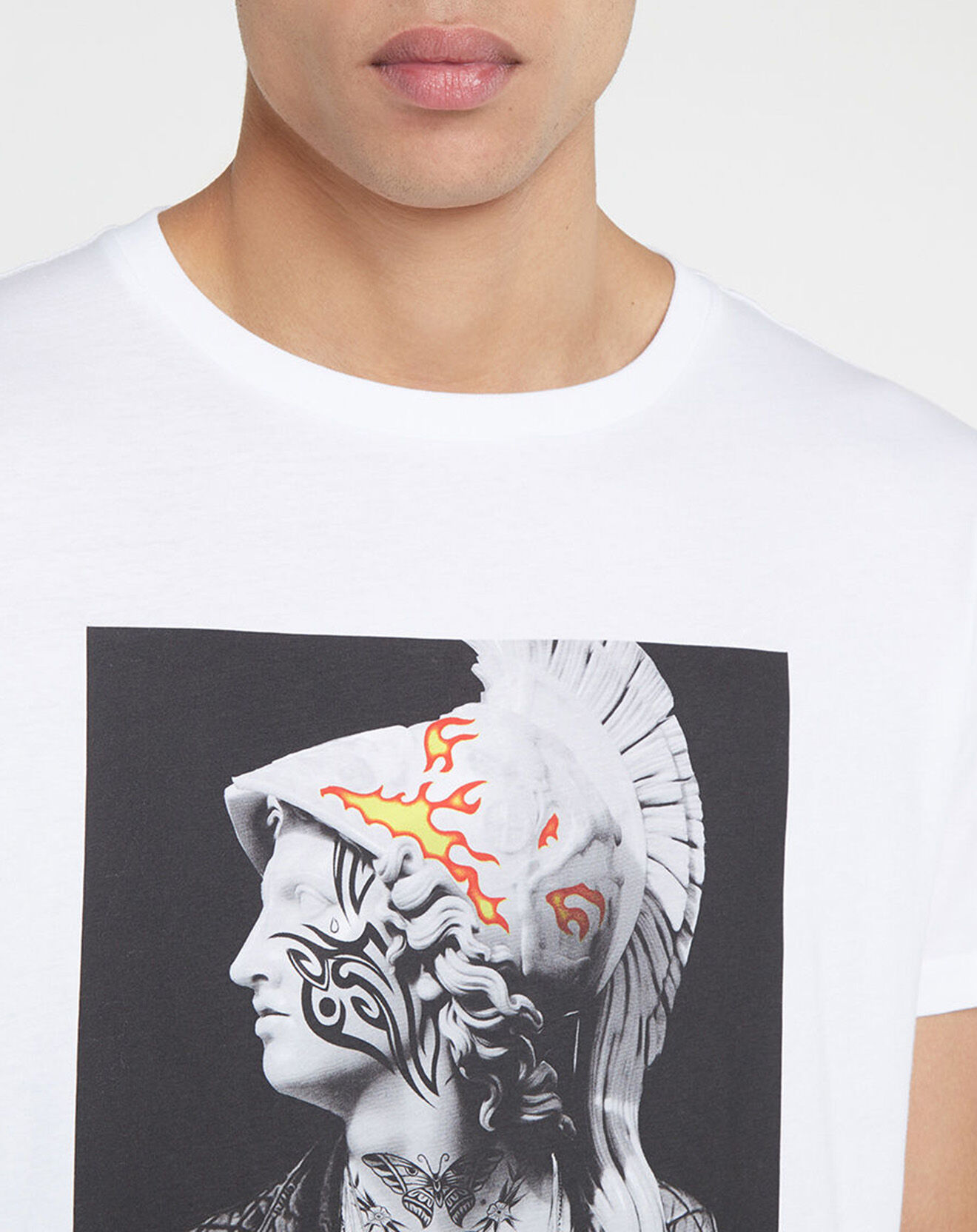 Replay T-Shirt print rock blanc
