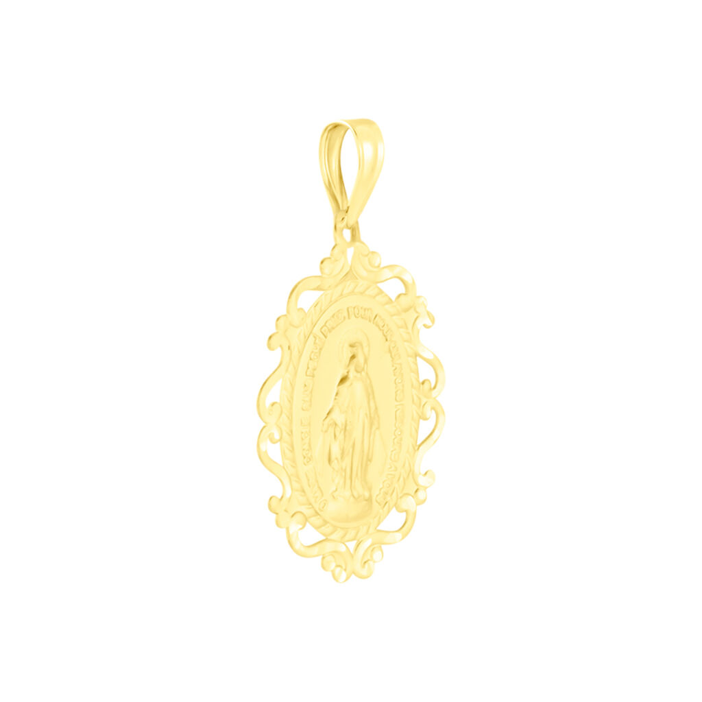 Médaille Or Jaune Vierge