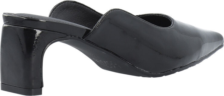 Bianco Rowe Heel Cutline Mule #P Black