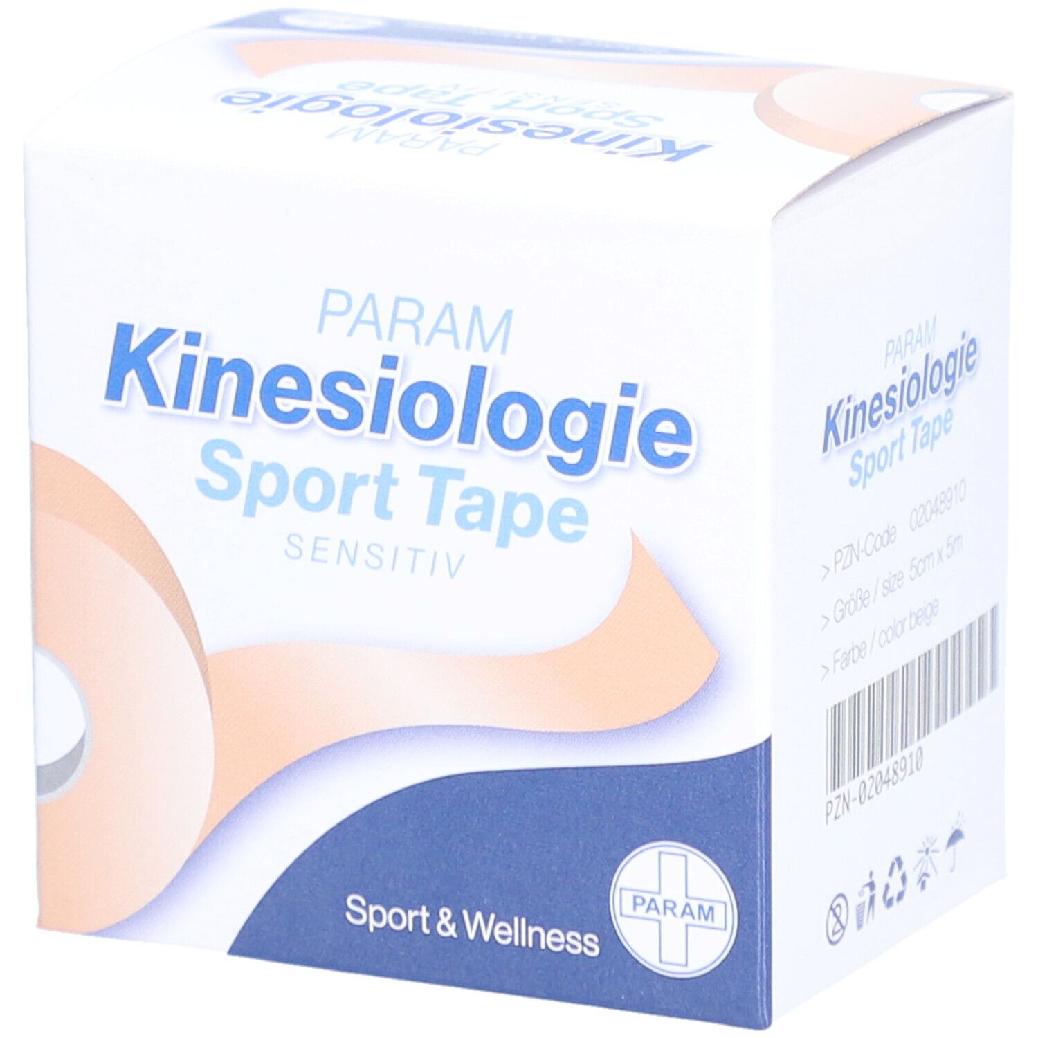 PARAM Kinesiologie Sport Tape 5 cm x 5 m beige